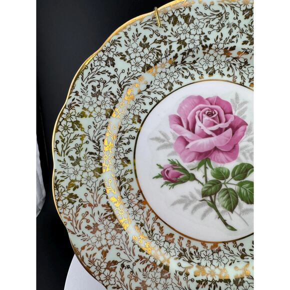 Vintage Royal Standard Bone China Decorative Rose Plate - Picture 6 of 9